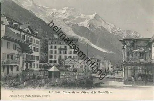Chamonix - L'Arve et le Mont-Blanc - Edition Jullien freres Geneve ca. 1905