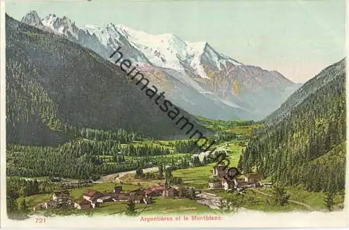 Argentieres et le Montblanc ca. 1905