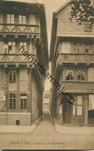 Goslar - Eingang in die Münzstrasse - Verlag Knackstedt & Näther Hamburg um 1910