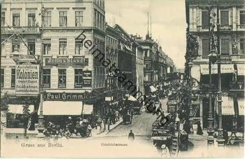 Gruss aus Berlin - Friedrichstrasse ca. 1900