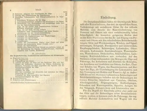 Sammlung Göschen - Der Eisenbahnbetrieb S. Scheibner 1913 - 140 Seiten mit 3 Abbildungen - G. J. Göschensche Verlagshand