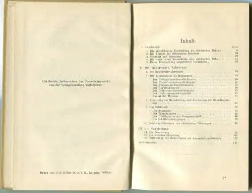 Sammlung Göschen - Elektrische Bahnen Prof. Dr. Ing. A. Schwaiger 1927 - 116 Seiten mit 45 Abbildungen