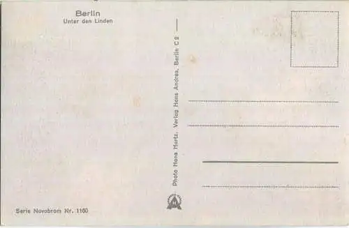 Berlin - Unter den Linden - Verlag Hans Andres Berlin