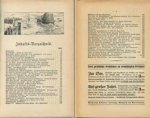 Köhlers Flotten-Kalender 1933 - 264 Seiten mit vielen Abbildungen - ein Gemälde von Robert Schmidt