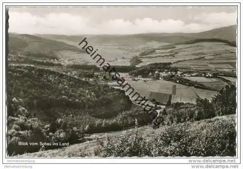 37284 Waldkappel - Blick vom Schau ins Land - Foto-AK