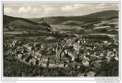 37284 Waldkappel - Luftaufnahme - Foto-AK