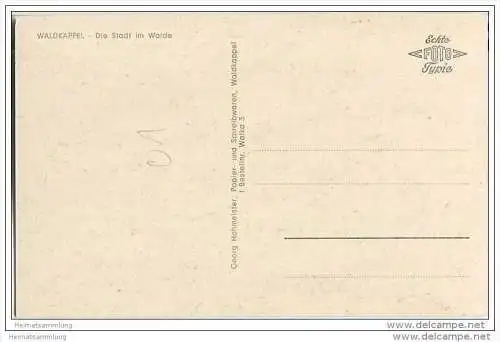 37284 Waldkappel - Die Stadt im Walde - Foto-AK