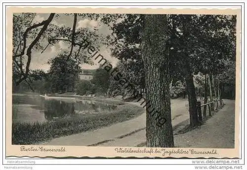 Berlin-Grunewald - Waldlandschaft - Jagdschloss Grunewald ca. 1935
