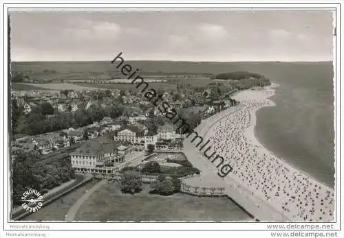 Travemünde - Luftaufnahme - Foto-AK 50er Jahre