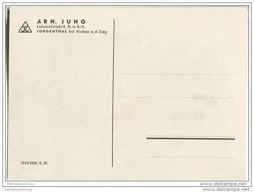 Arnold Jung Lokomotivfabrik Jungental - D-Nassdampf-Tenderlokomotive