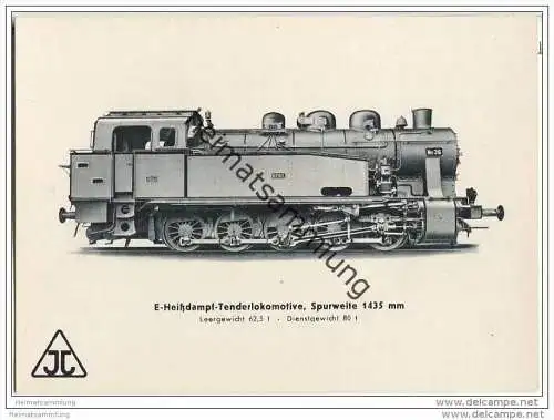 Arnold Jung Lokomotivfabrik Jungental - E-Heissdampf-Tenderlokomotive