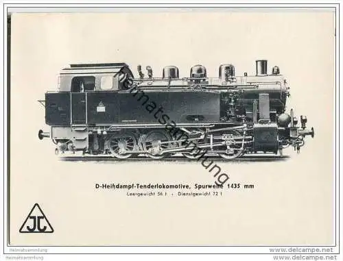 Arnold Jung Lokomotivfabrik Jungental - D-Heissdampf-Tenderlokomotive