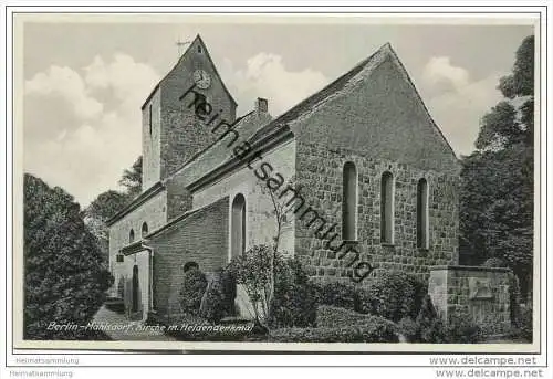 Berlin-Mahlsdorf - Kirche - Heldendenkmal ca. 1930