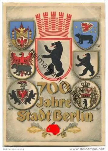 Berlin - 700 Jahre Stadt ... - Offizielle Festpostkarte