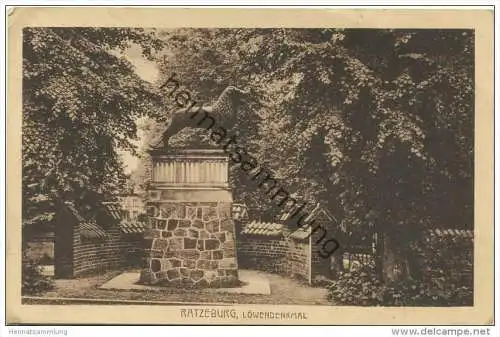 Ratzeburg - Löwendenkmal - Verlag J. Goldiner Berlin gel. 1930