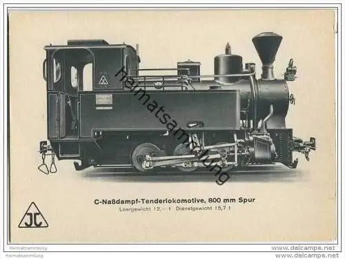 Arnold Jung Lokomotivfabrik Jungental - C-Nassdampf-Tenderlokomotive