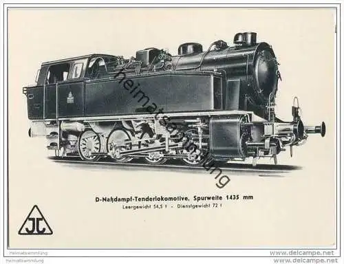 Arnold Jung Lokomotivfabrik Jungental - D-Nassdampf-Tenderlokomotive