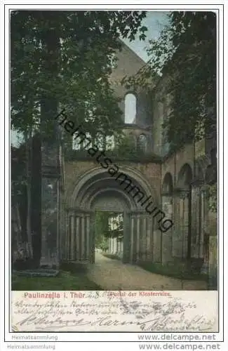 Paulinzella - Portal der Klosterruine