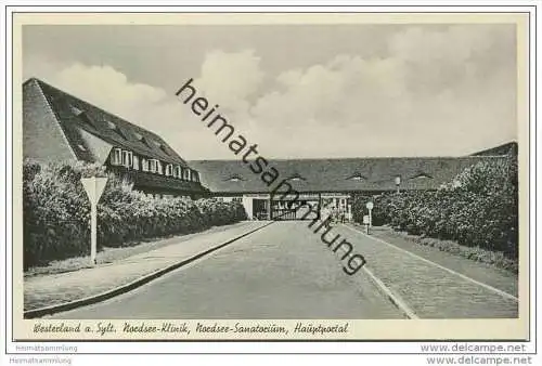 Westerland - Sylt - Nordsee-Klinik - Nordsee-Sanatorium - Hauptportal