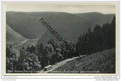 Hahnenklee Bockswiese - Blick von der alten Harzstrasse 1935