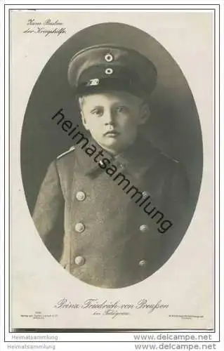 Prinz Friedrich von Preussen in Feldgrau - Kriegs-Wohlfahrtskarte