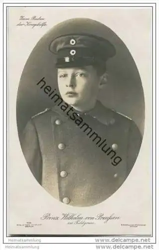 Prinz Wilhelm von Preussen in Feldgrau - Kriegs-Wohlfahrtskarte