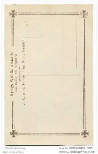 Prinz Wilhelm von Preussen in Feldgrau - Kriegs-Wohlfahrtskarte