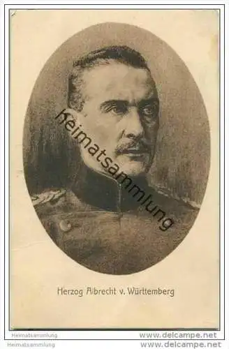 Herzog Albrecht von Württemberg - Wohlfahrts-Karte