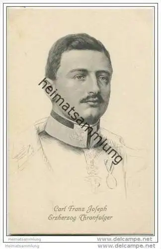 Erzherzog Thronfolger Carl Franz Joseph - Stengel-Karte Nr. 49137