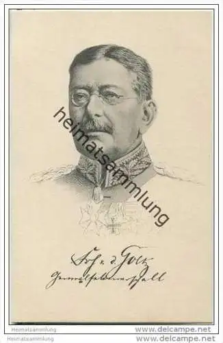 Generalfeldmarschall von der Goltz - Stengel-Karte Nr. 49126 - Pour le Merite
