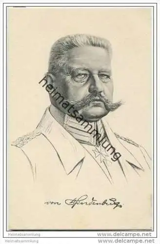 Generalfeldmarschall von Hindenburg - Stengel-Karte Nr. 49134