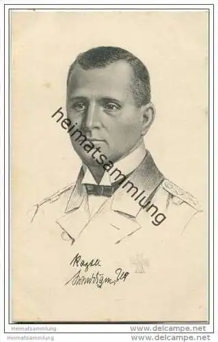Kapitänleutnant von U 9 Otto Weddigen - Stengel-Karte Nr. 49152