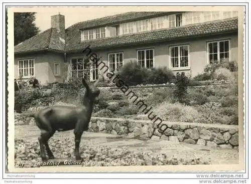 Berlin-Tempelhof - Gärtnerhaus im Bose-Park - Foto-AK - 60er Jahre - Handabzug