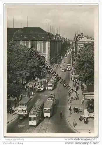 Berlin - Blick in die Leipziger Strasse - Foto-AK Grossformat