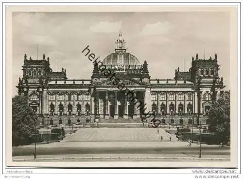 Berlin - Reichstagsgebäude - Foto-AK Grossformat 30er Jahre