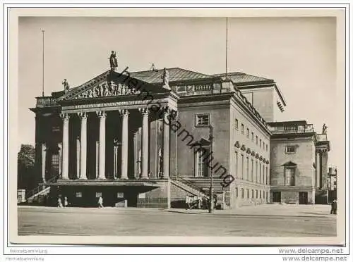 Berlin - Staatsoper - Unter den Linden - Foto-AK Grossformat 40er Jahre