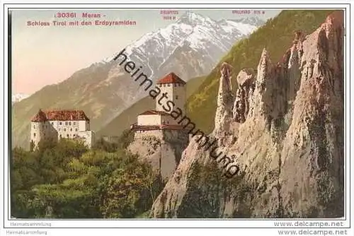 Meran - Schloss Tirol mit den Erdpyramiden