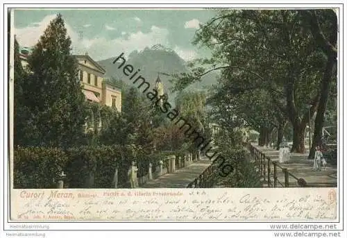 Merano - Partie an der Gisela Promenade - Verlag Joh. F. Amonn Bozen