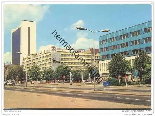 Berlin - Unter den Linden - Internationales Handelszentrum und Interhotel Unter den Linden - AK Grossformat