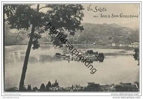 Lago d'Orta - Isola San Giulio - um 1910