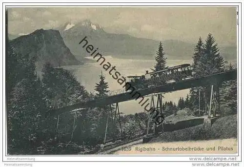 Rigibahn - Schnurtobelbrücke und Pilatus