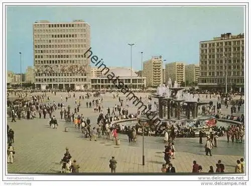 Berlin Ost - Alexanderplatz - AK Grossformat