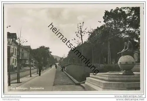 Bad Wildungen - Brunnenallee - Foto-AK