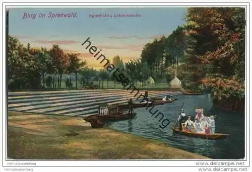 Spreewald - Burg - Spreehafen - AK 20er Jahre