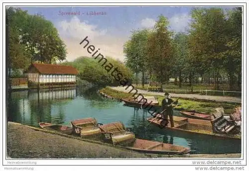 Spreewald - Lübbenau - Kähne - AK 20er Jahre