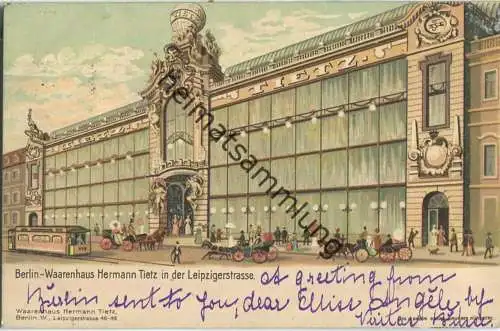 Berlin - Warenhaus Hermann Tietz in der Leipzigerstrasse - Verlag Warenhaus Hermann Tietz Berlin