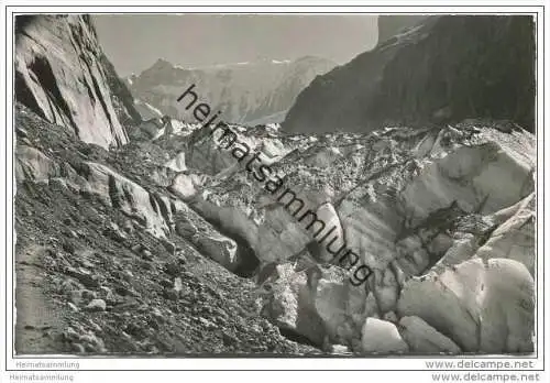 Grindelwald - Fiescherhörner - Unterer Grindelwaldgletscher - Foto-AK 50er Jahre