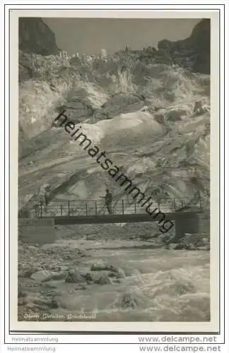 Grindelwald - Oberer Gletscher - Foto-AK 20er Jahre