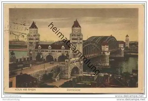 Köln - Hohenzollernbrücke - Dombrücke