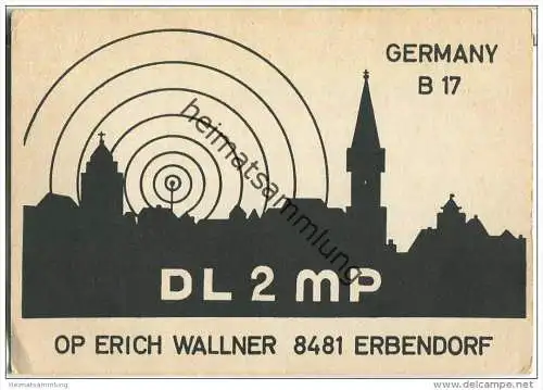 QSL - QTH - Funkkarte - DL2MP - Erbendorf - 1967